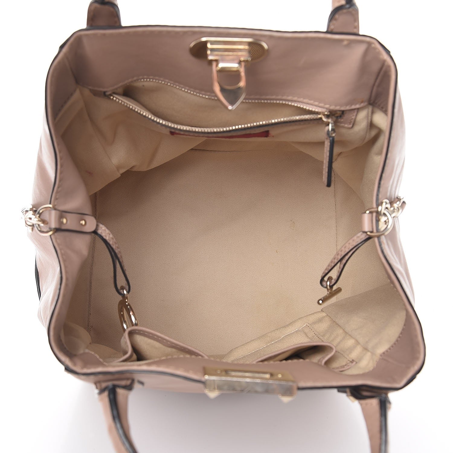 Valentino Garavani Calfskin Rockstud New Dome Bucket Tote Poudre 6 of 13