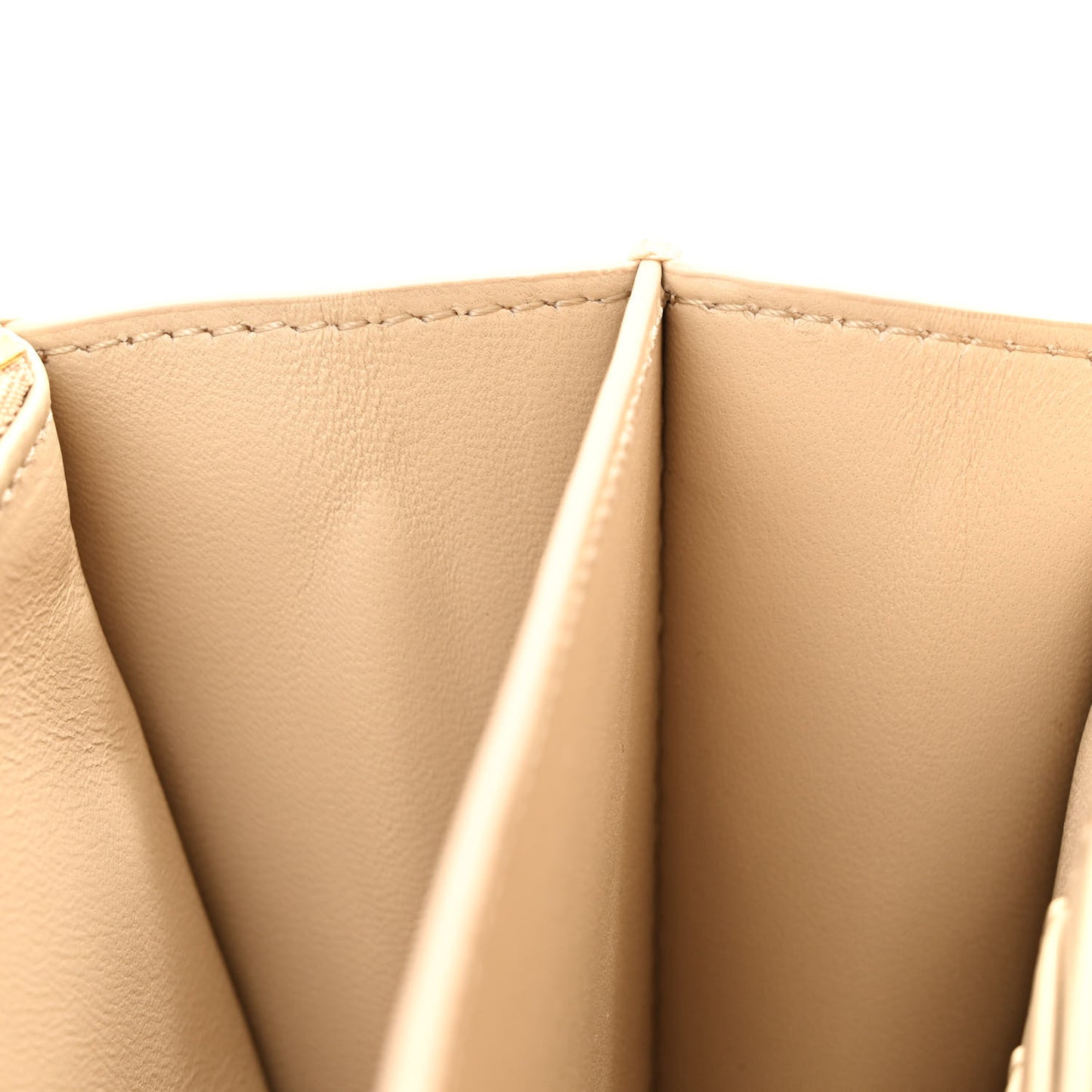 Lambskin Cannage Mini Miss Caro Bag Beige