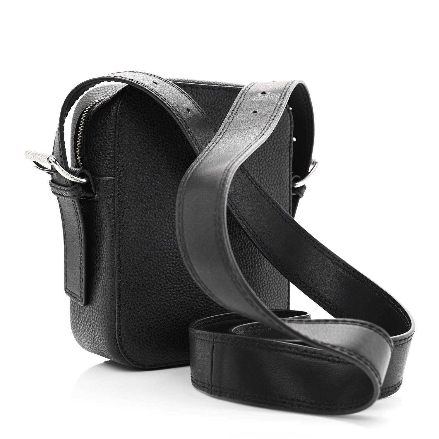 Marc Jacobs Calfskin Signet Stitched Crossbody Bag Black 3 of 10