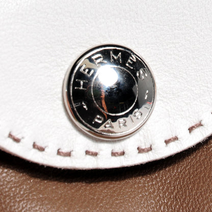 Hermes Lambskin Gloves Etoupe Blanc Size 7 6 of 6