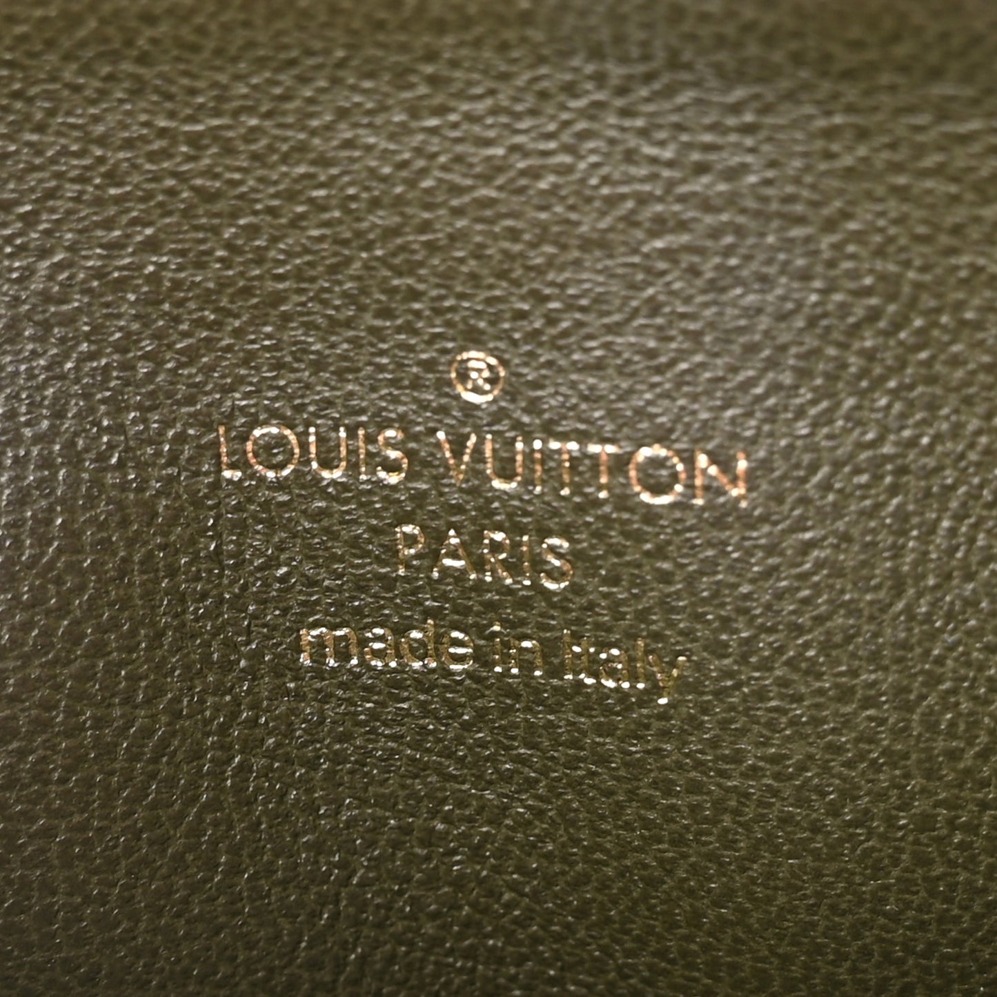 Lambskin Embossed Monogram Coussin PM Cream