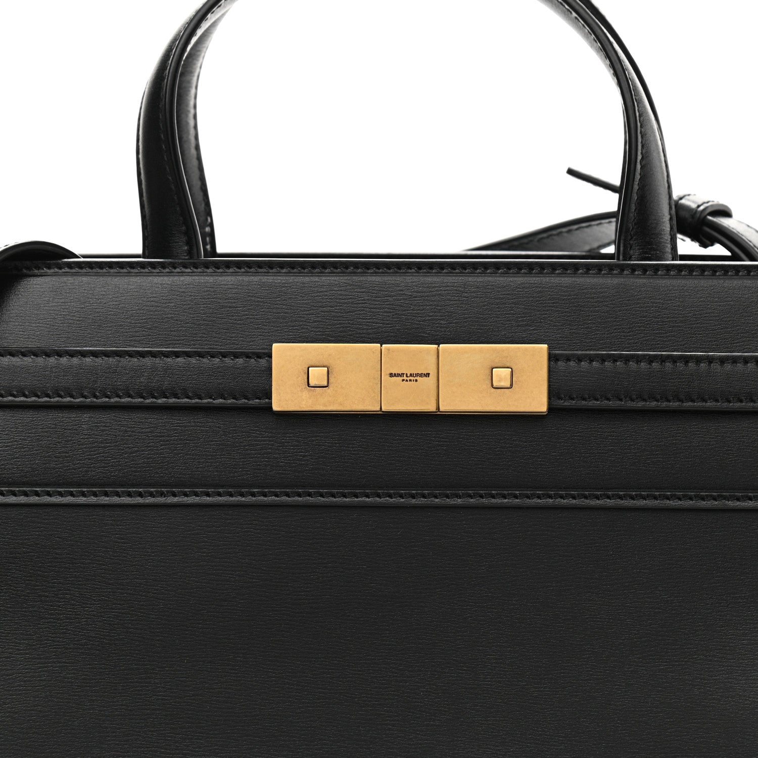 Saint Laurent Calfskin Small Manhattan Shopper Tote Black 8 of 10