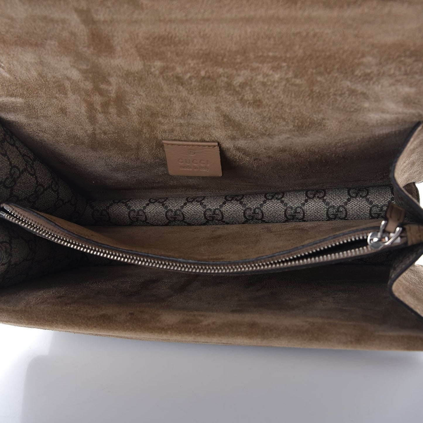GG Supreme Monogram Small Dionysus Shoulder Bag Taupe