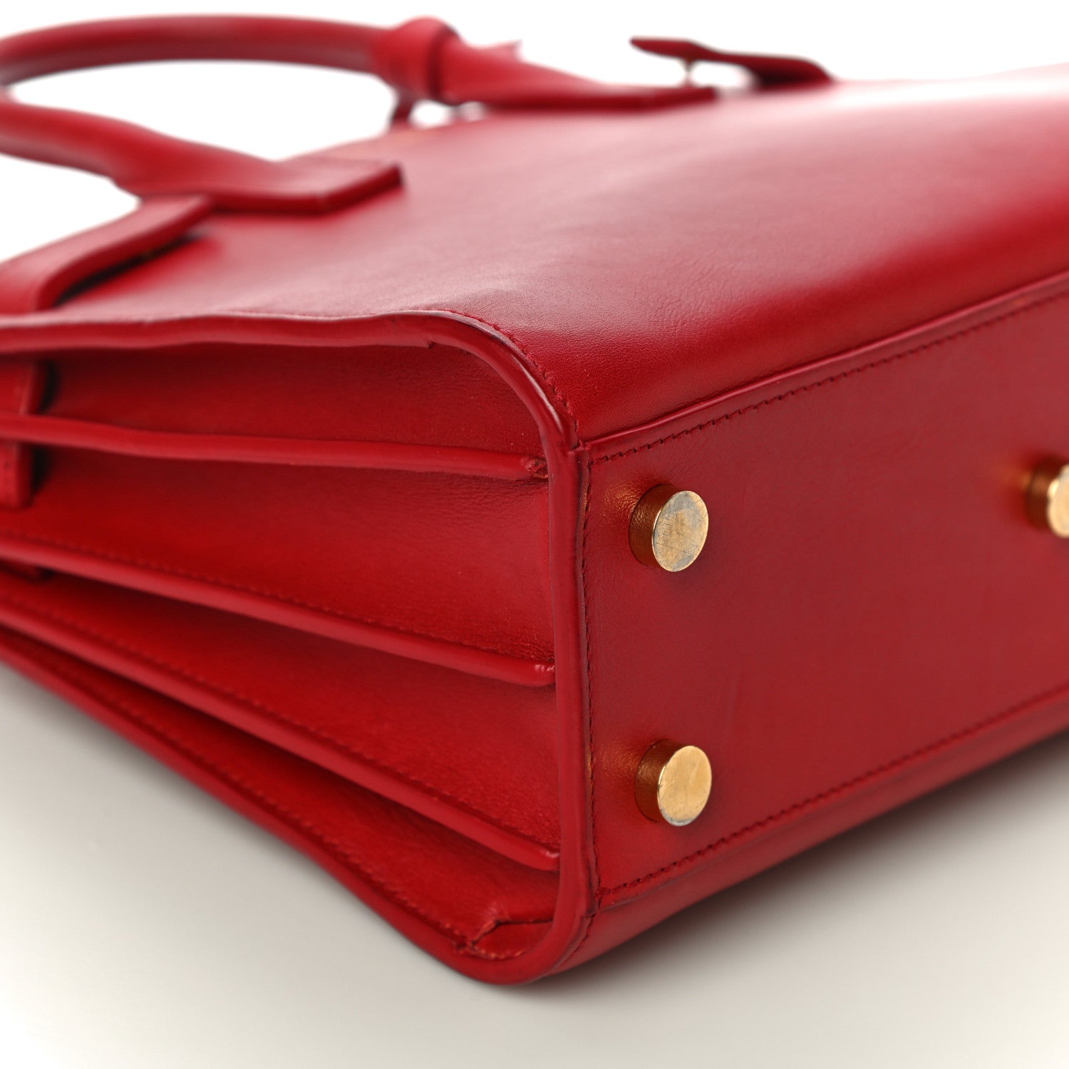 Saint Laurent Calfskin Nano Sac De Jour Lipstick Red 8 of 13
