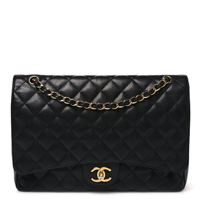 Chanel Caviar Maxi Single Flap Black 1 of 11