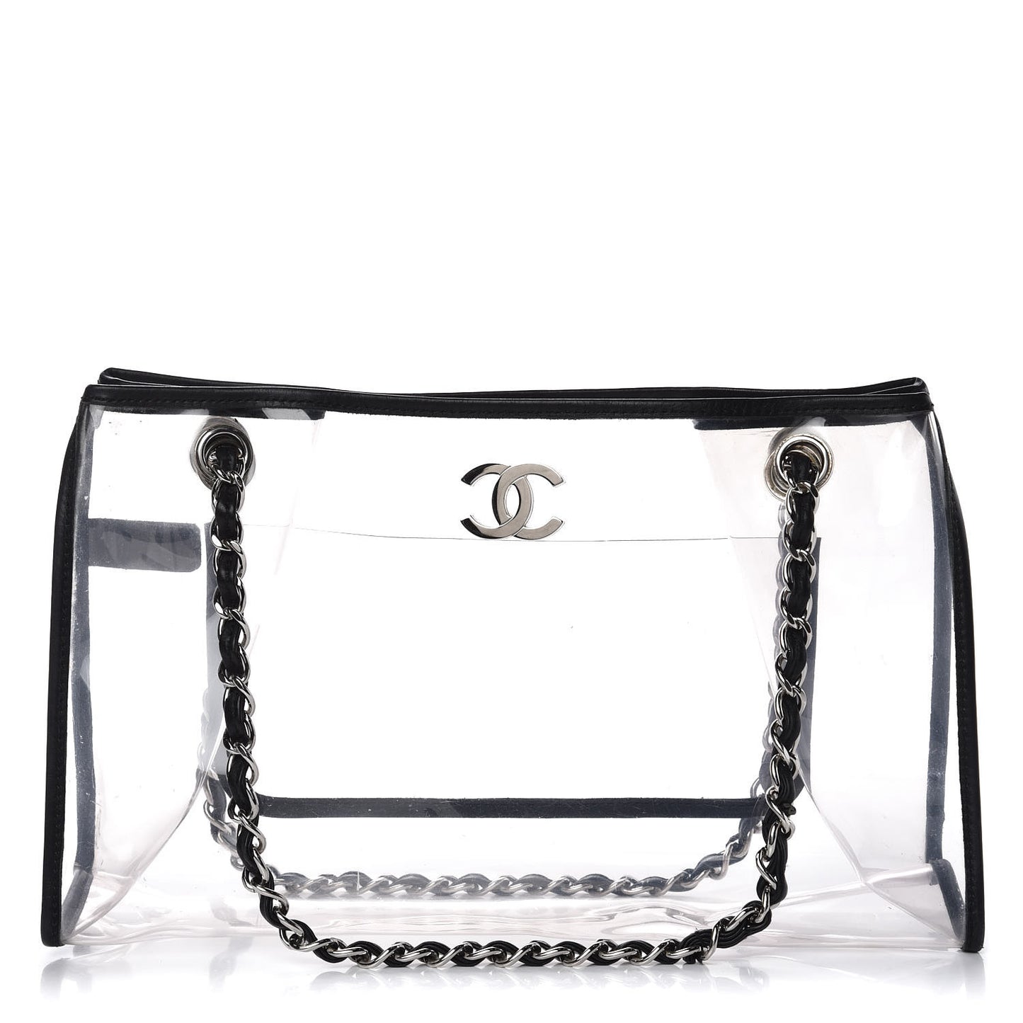Lambskin Vinyl Naked Tote Black