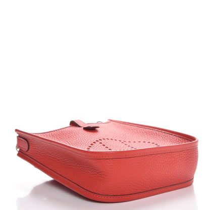 Hermes Taurillon Clemence Evelyne TPM Rouge Tomate 4 of 9