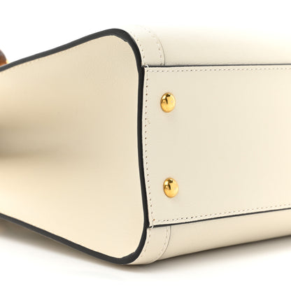 Gucci Wonka Grain Calfskin Small Diana Tote Bag Mystic White Cuir 9 of 9