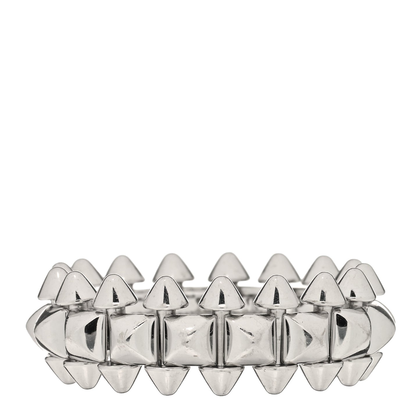 18K White Gold MM Clash De Cartier Ring 51 5.75