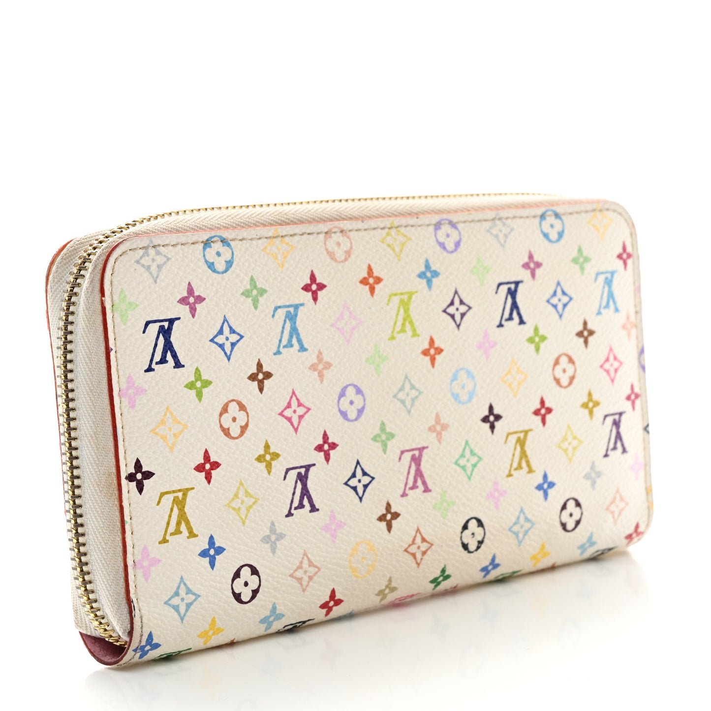 Monogram Multicolor Zippy Wallet White Litchi