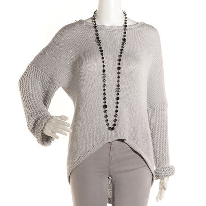 Chanel Ruthenium Pearl Beaded CC Long Necklace Black 2 of 5