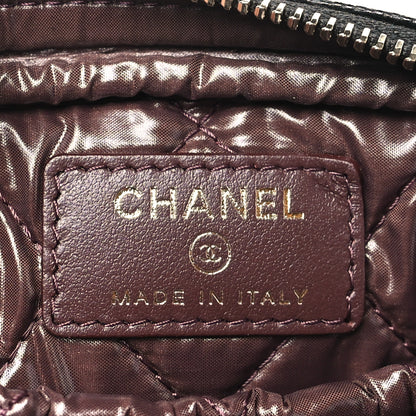Chanel Caviar Quilted Small Curvy Pouch Cosmetic Case Black 6 of 10