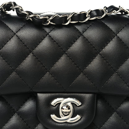 Chanel Lambskin Quilted Mini Square Flap Black 8 of 11
