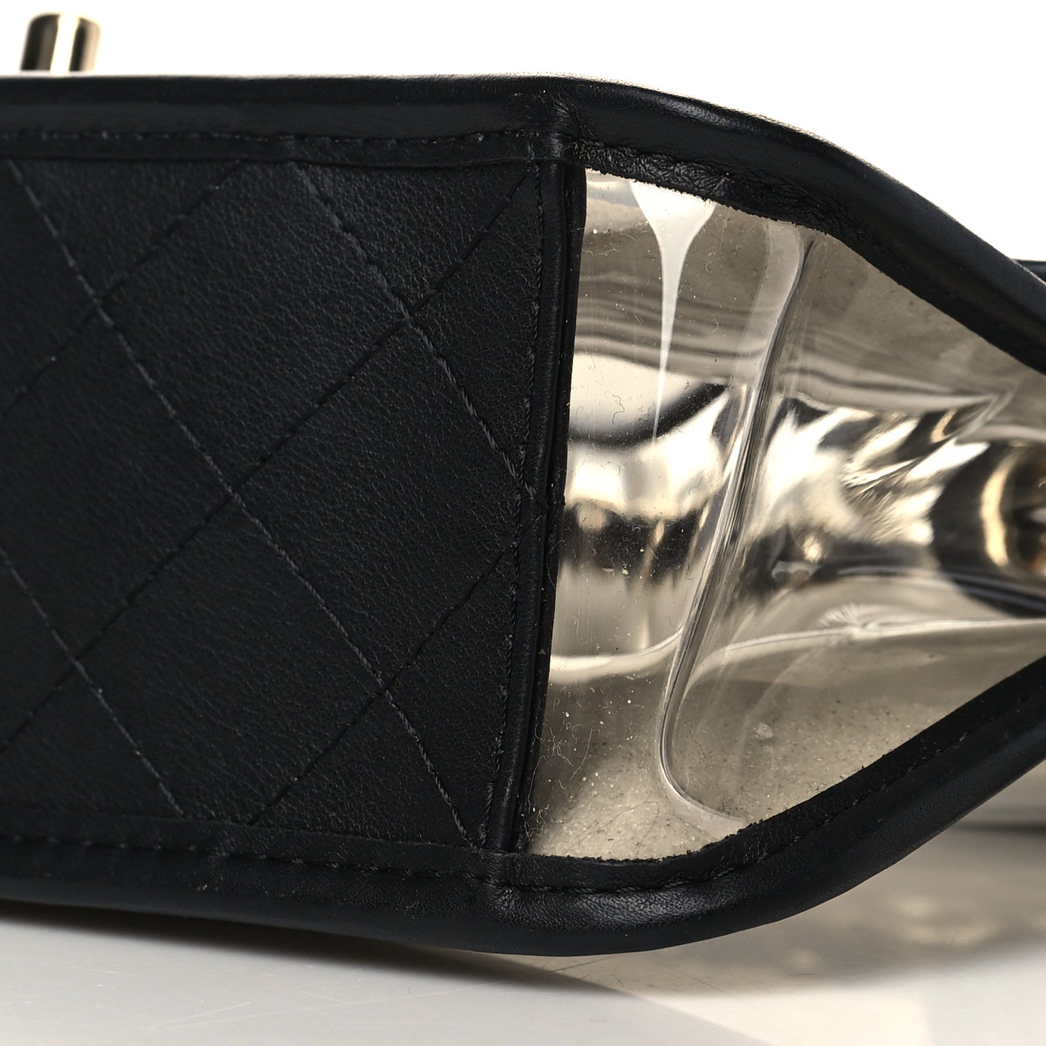 Chanel Lambskin PVC Sand By The Sea Flap With Pearl Strap Black 9 of 9