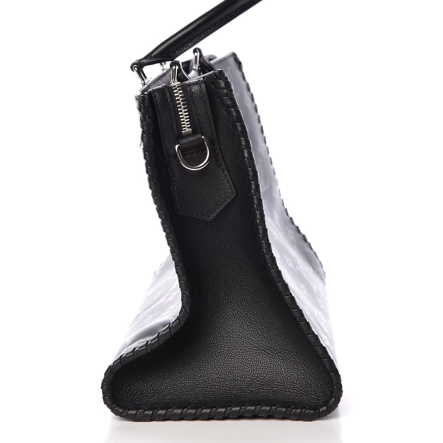 Monogram Cuir Plume Very Zipped Tote Black