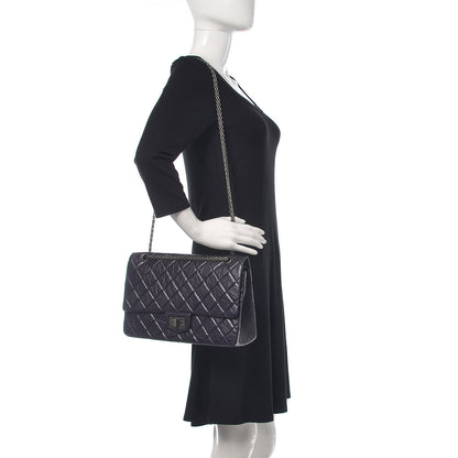 Chanel Aged Calfskin Quilted 2.55 Reissue 227 Flap Dark Purple 2 of 12