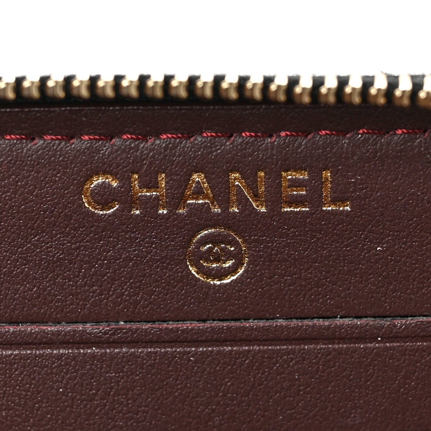 Chanel Aged Calfskin Quilted Small Lucky Charms 2.55 Reissue Zip Around Wallet Black 6 of 8