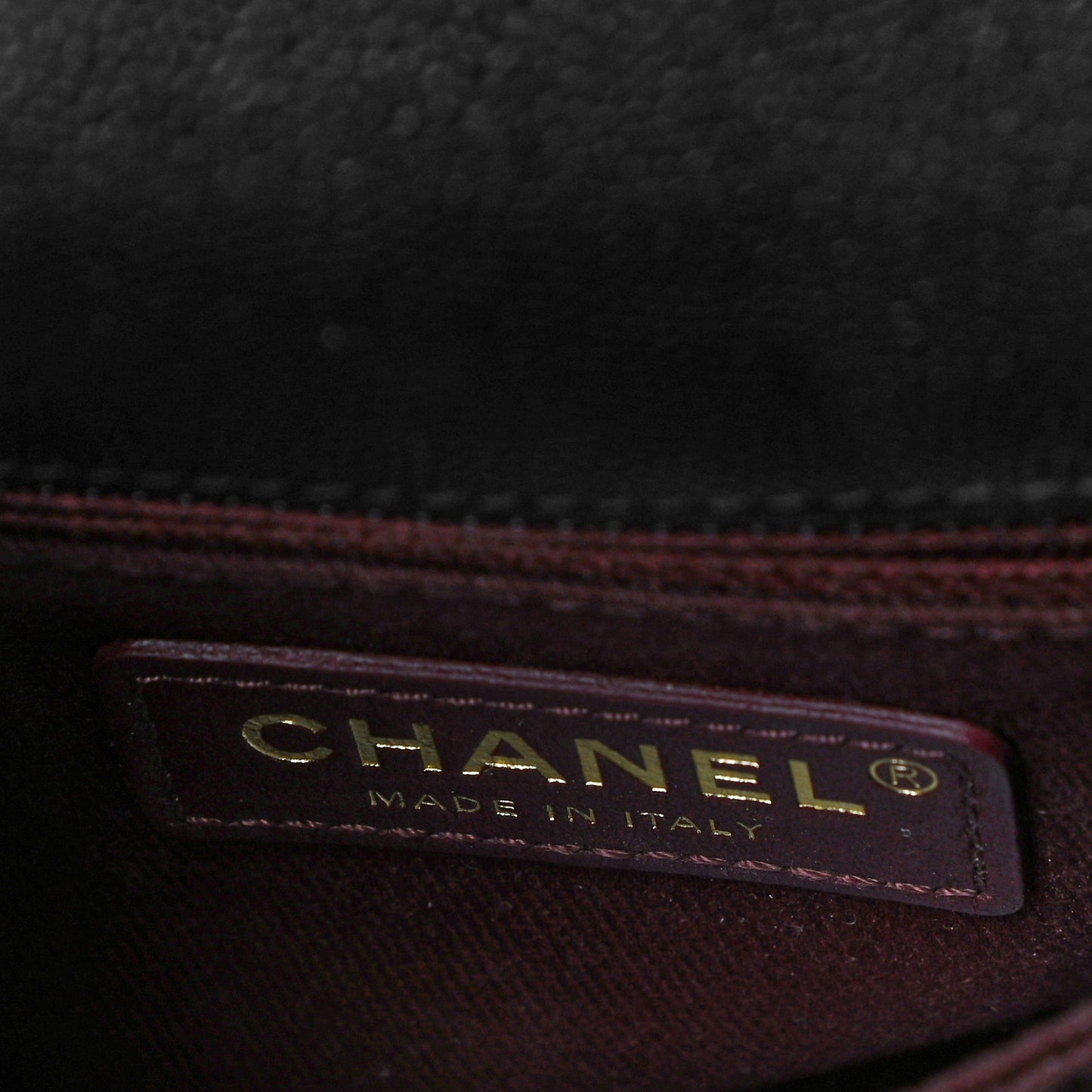 Caviar Quilted Mini Coco Handle Flap Black