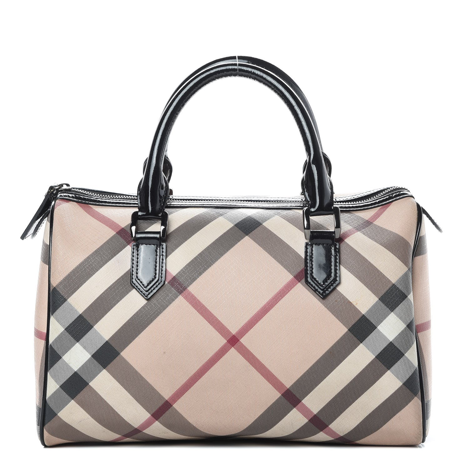 Burberry Nova Check Small Chester Bowling Bag Black 1 of 17