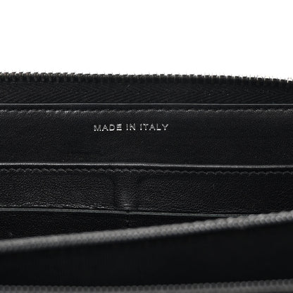 Chanel Patent Quilted Zip Around Wallet Black 7 of 9