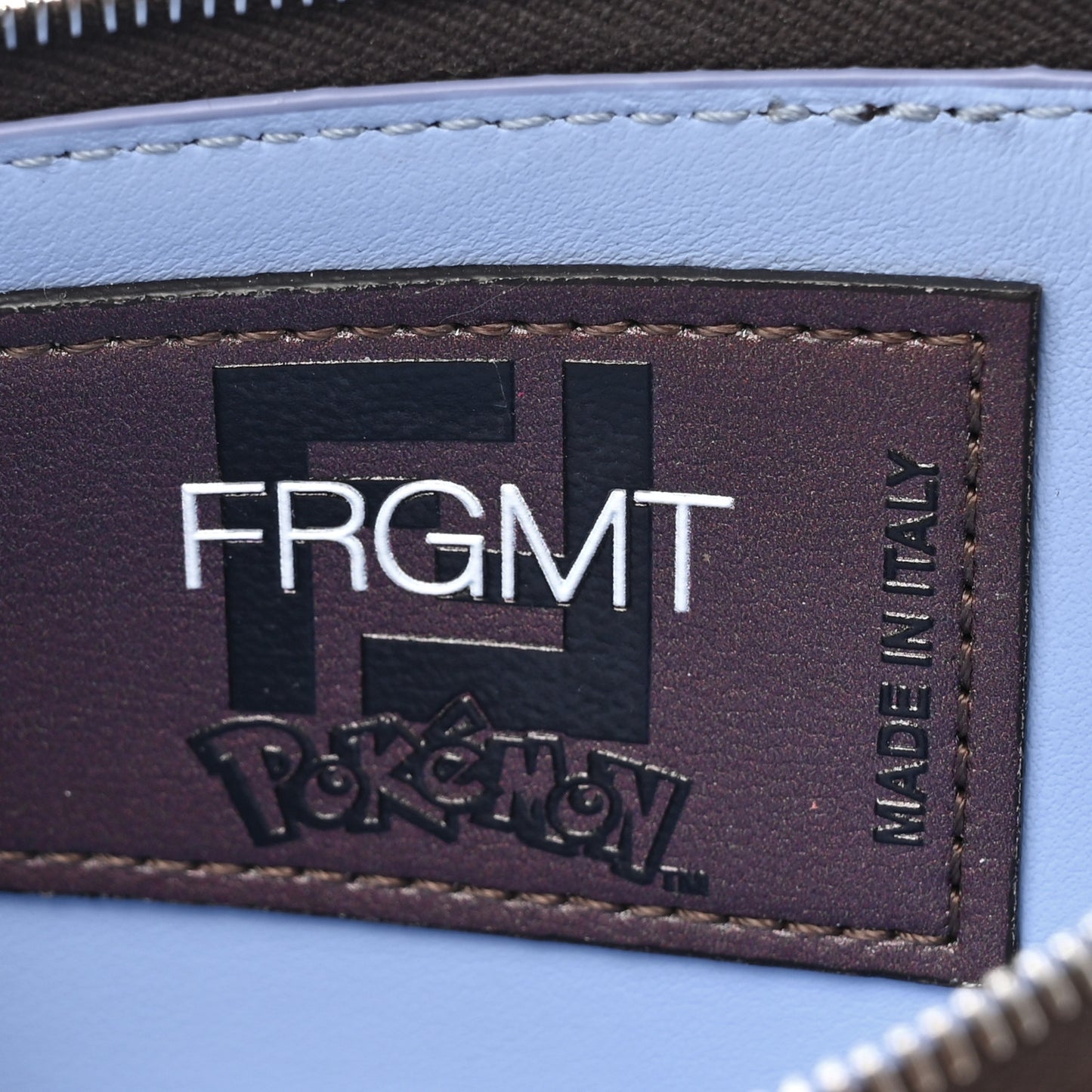 X FRGMT X POKEMON Glazed Fabric FF 1974 Pokemon Card Case Tobacco Moro Blue