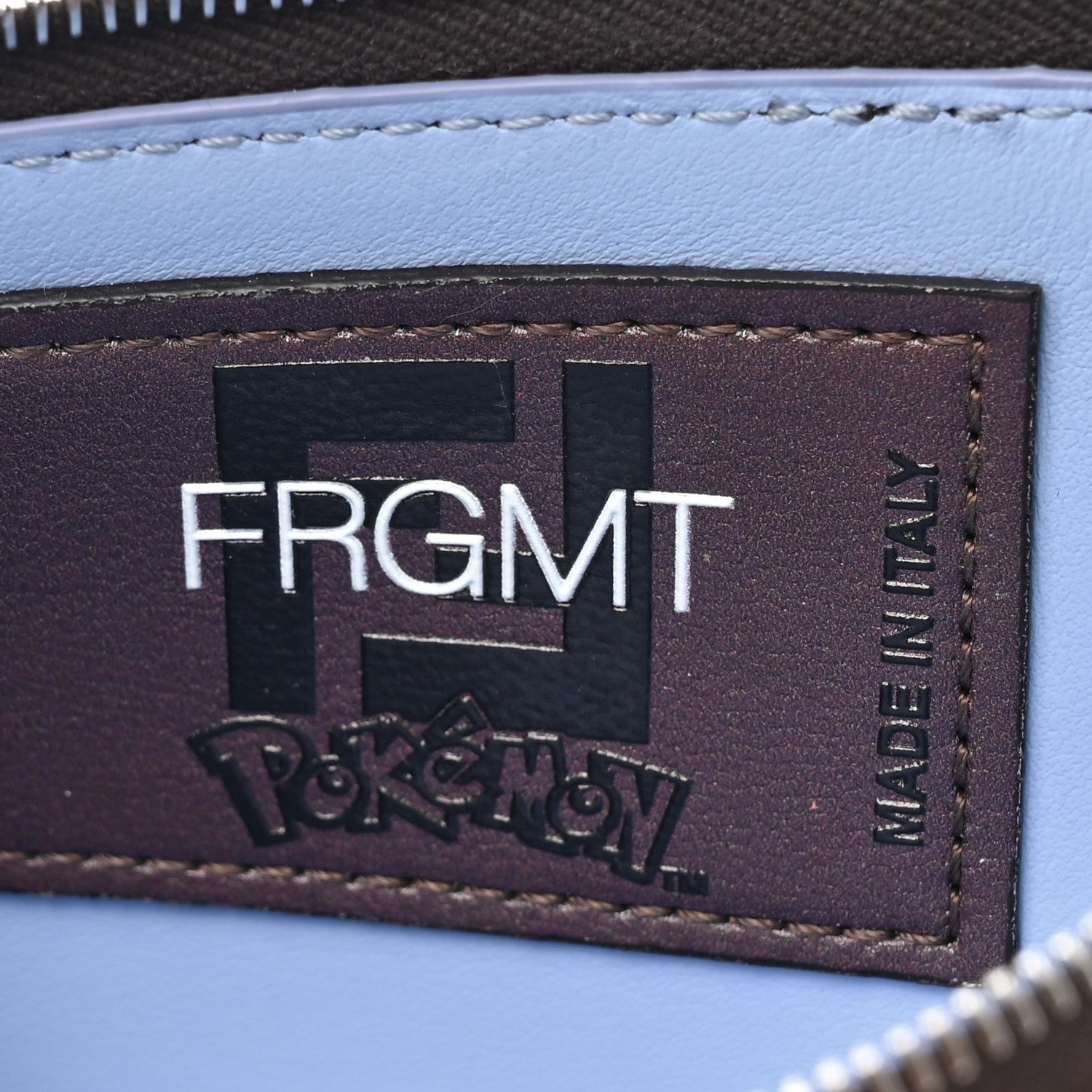 Fendi X FRGMT X POKEMON Glazed Fabric FF 1974 Pokemon Card Case Tobacco Moro Blue 7 of 9