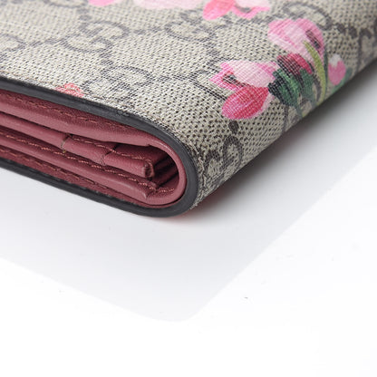 Gucci GG Supreme Monogram Blooms Card Case Beige Multicolor Dry Rose 9 of 14