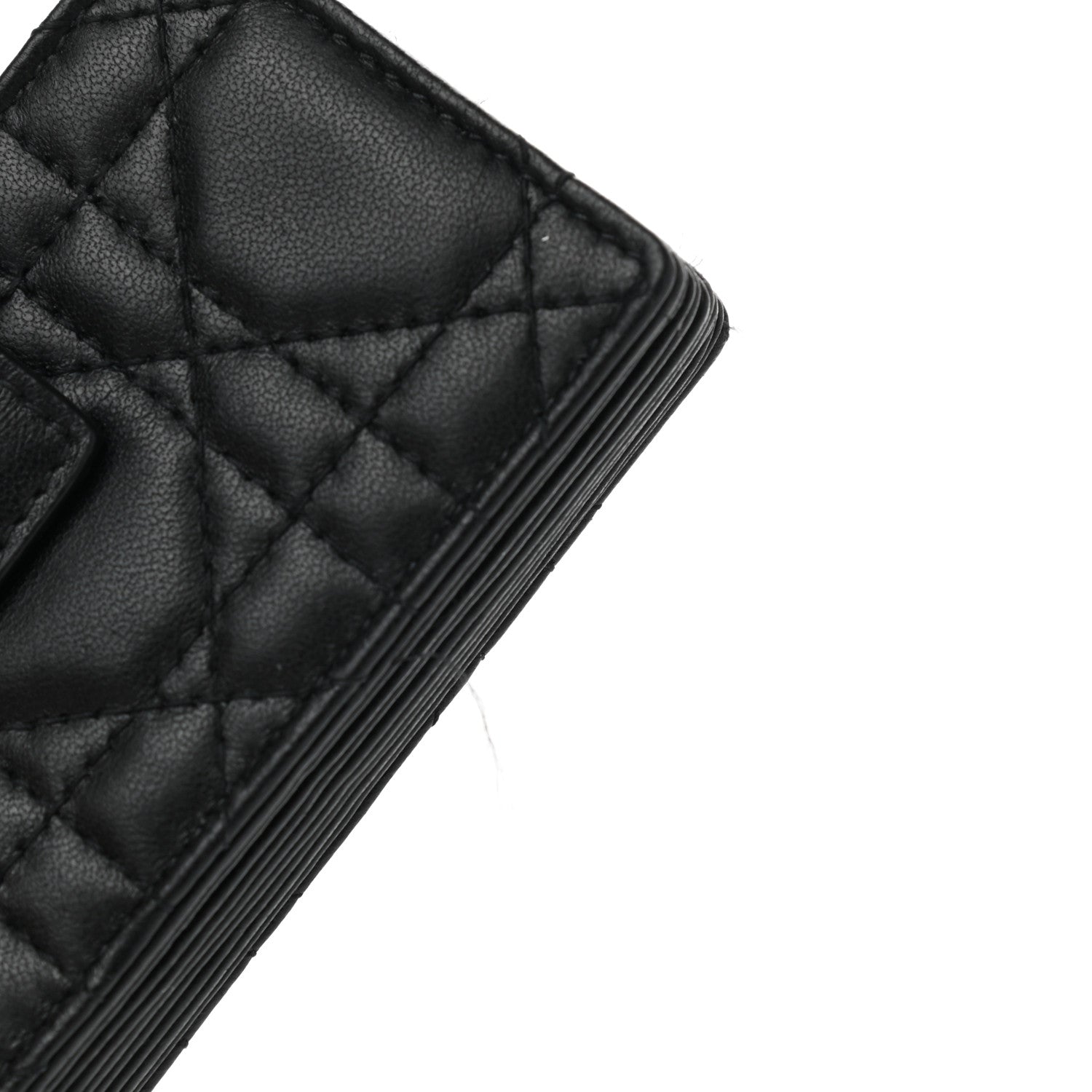 Christian Dior Lambskin Cannage Lady Dior 5-Gusset Card Holder Black 7 of 8