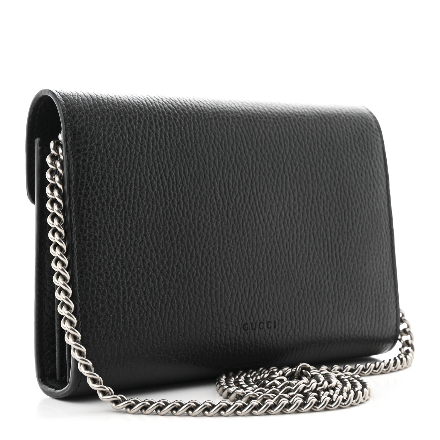 Gucci Calfskin Mini Dionysus Chain Wallet Black 3 of 12