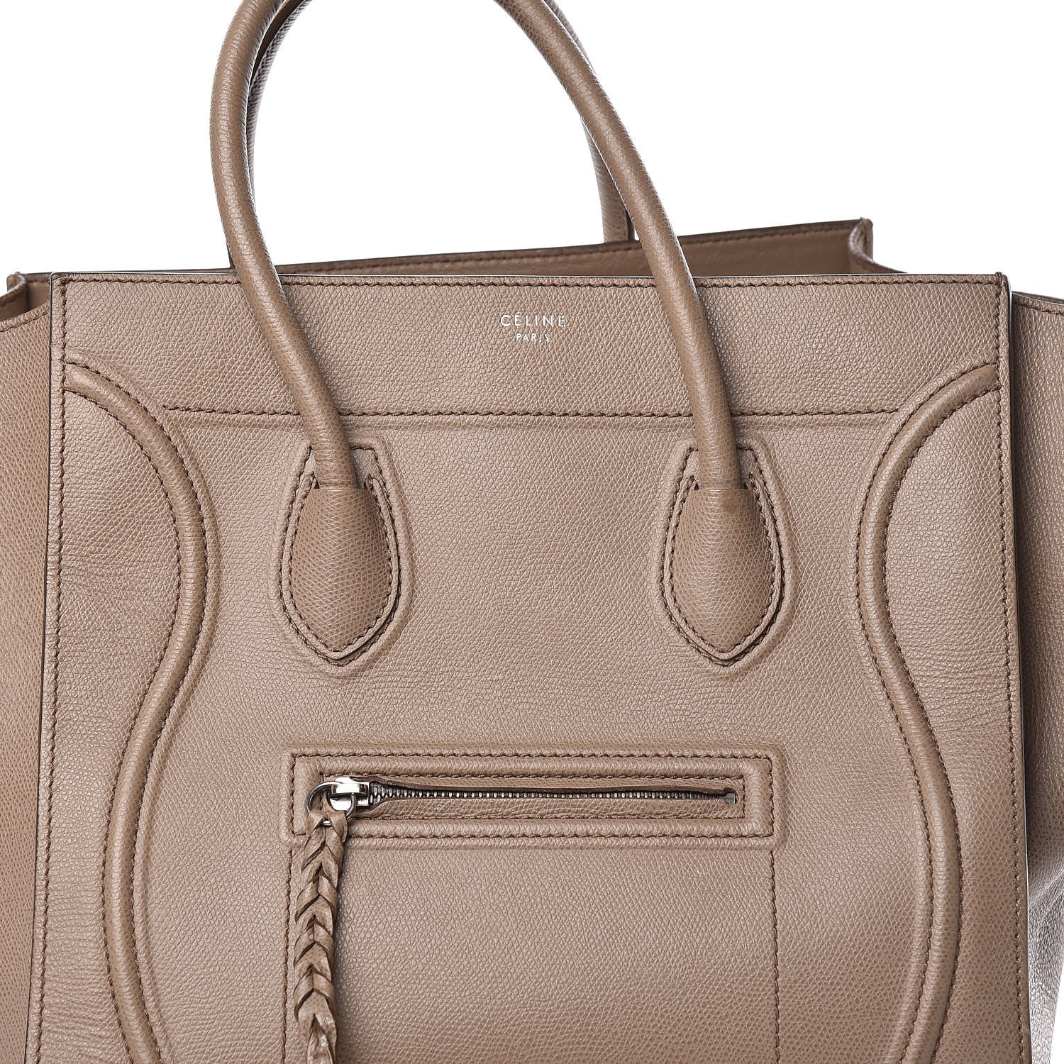 Celine Grained Calfskin Medium Phantom Luggage Taupe 19 of 20