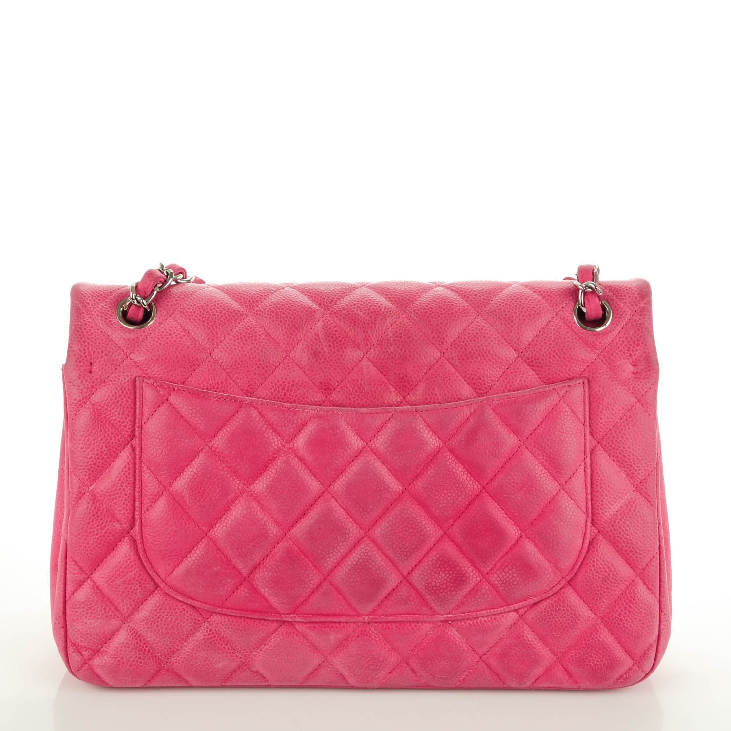 Chanel Iridescent Caviar Quilted Jumbo Double Flap Pink 4 of 21