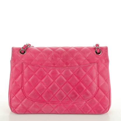 Chanel Iridescent Caviar Quilted Jumbo Double Flap Pink 4 of 21