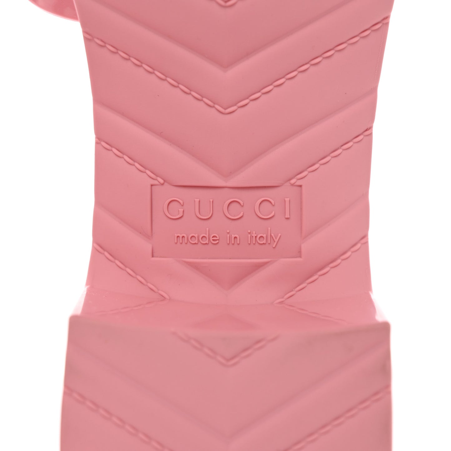 Rubber Gucci Logo Womens Platform 20/60mm Slide Sandals 35 Wild Rose