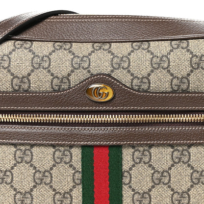 Gucci GG Supreme Monogram Web Small Ophidia Shoulder Bag Brown 8 of 10
