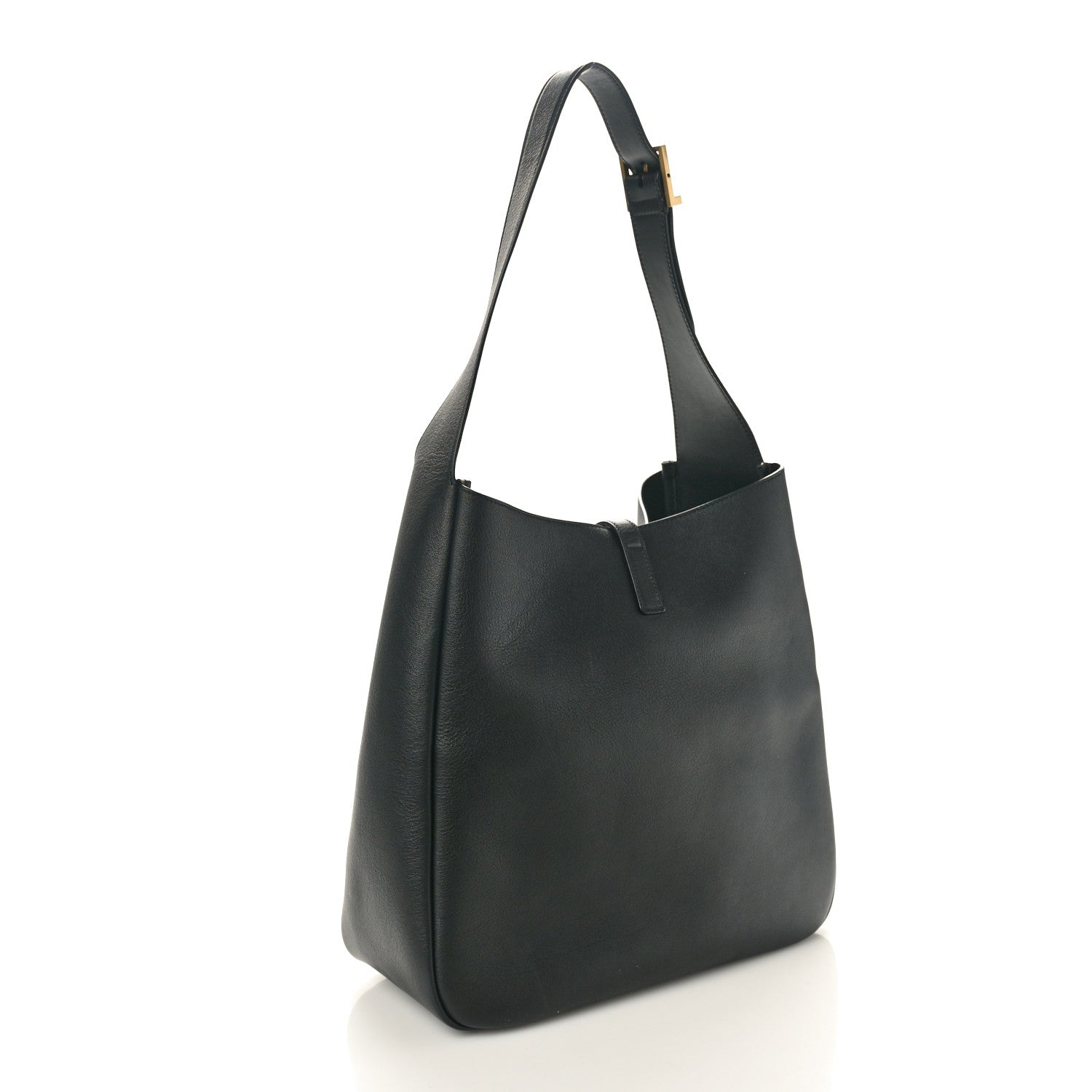 Saint Laurent Smooth Calfskin Large Le 5 A 7 Soft Hobo Black 3 of 9