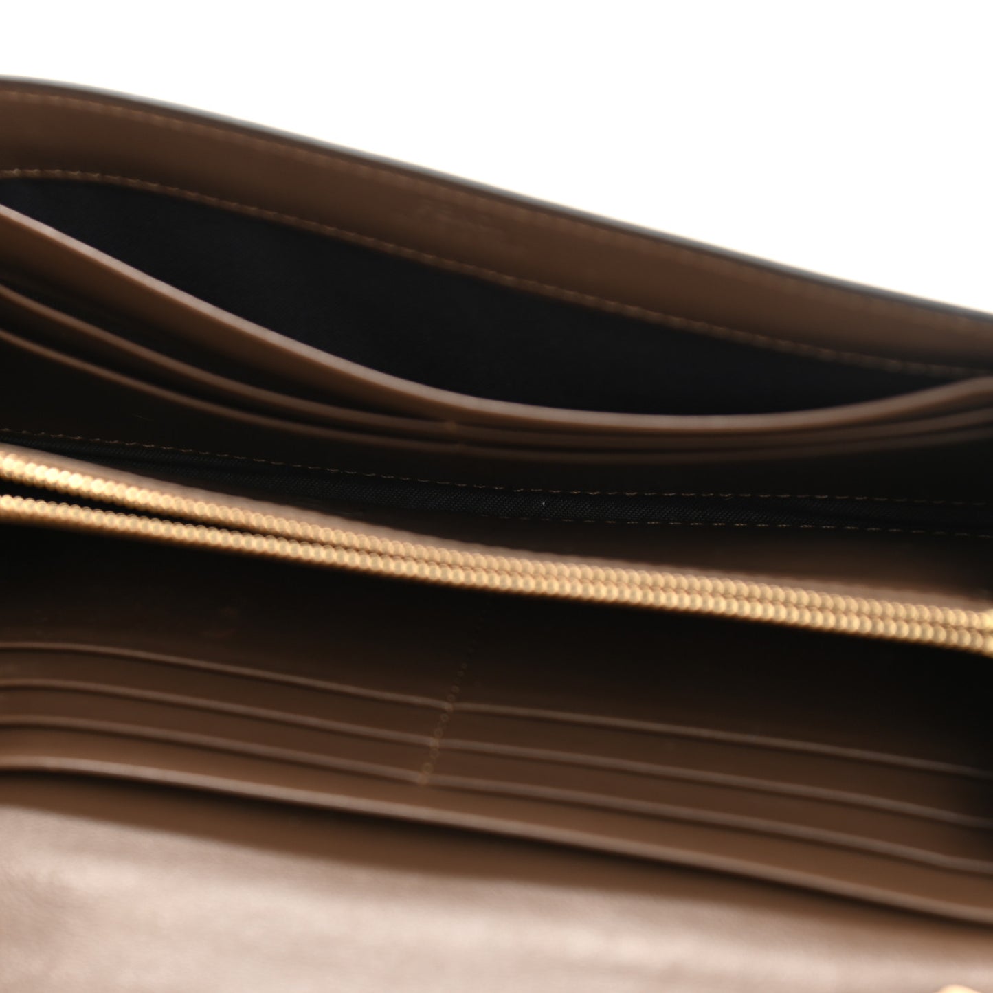 Vitello Soft F is Fendi Bi-Color FF 1974 Embossed Continental Envelope Wallet On Chain Maya Black