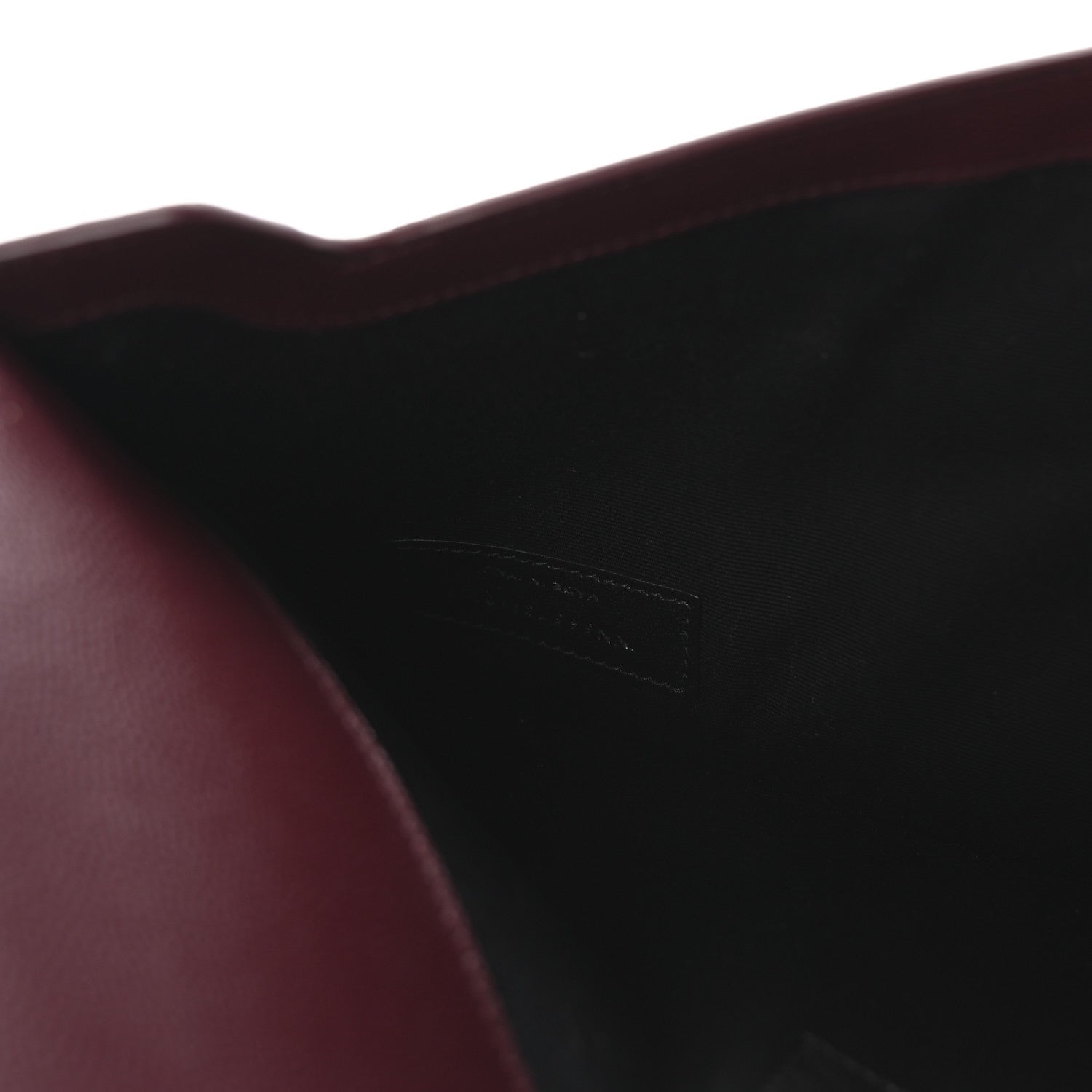 Saint Laurent Grain De Poudre Uptown Pouch Burgundy 7 of 7