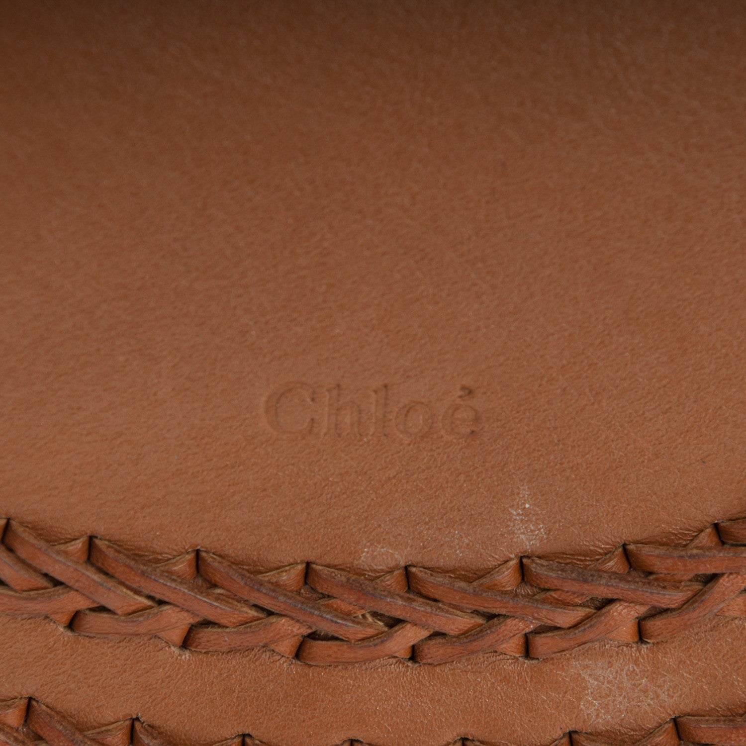 Chloe Calfskin Braided Small Hudson Bag Caramel 6 of 9