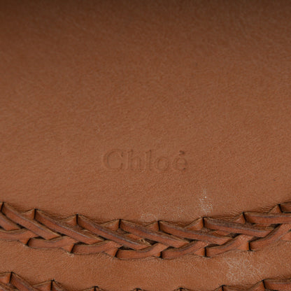 Chloe Calfskin Braided Small Hudson Bag Caramel 6 of 9