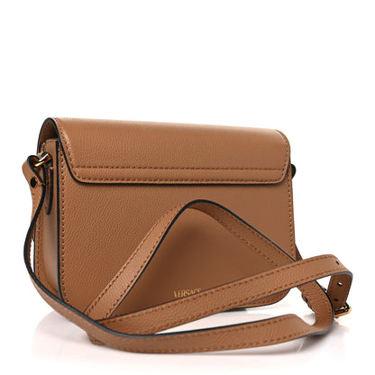 Versace Grained Calfskin La Medusa Flap Shoulder Bag Brown 3 of 8