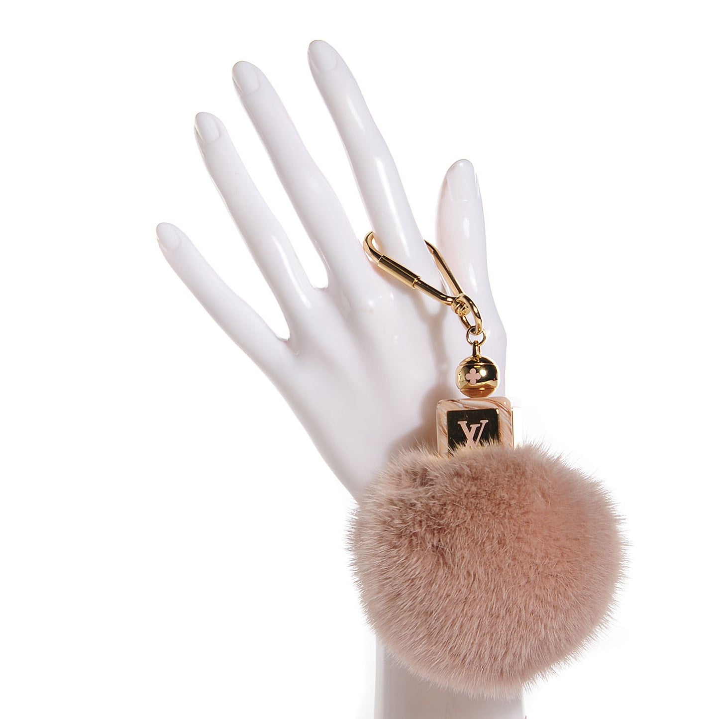 Mink Fur Fluffy Bag Charm Blush