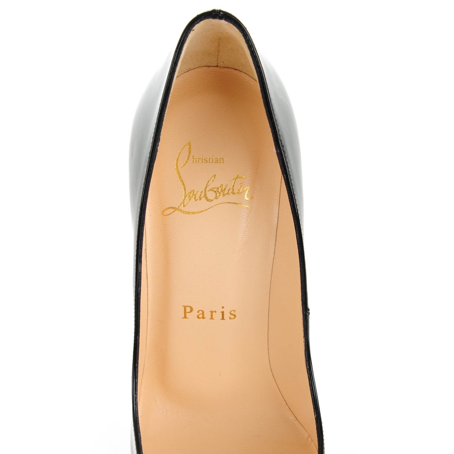 Christian Louboutin Patent Pigalle 120 Pumps 34 Black 8 of 8