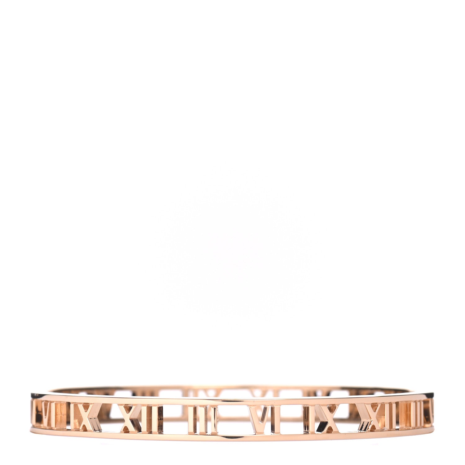 Tiffany 18K Yellow Gold Atlas Open Bangle Bracelet 3 of 4