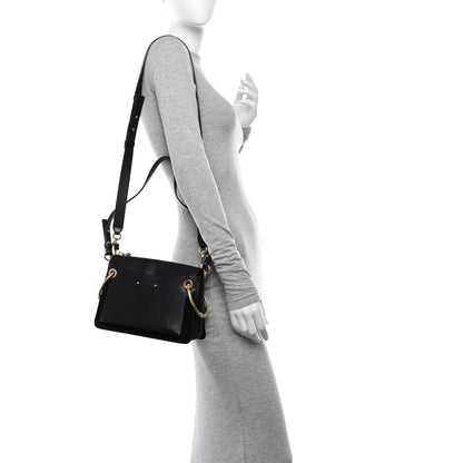 Chloe Calfskin Suede Small Roy Bag Black 2 of 14