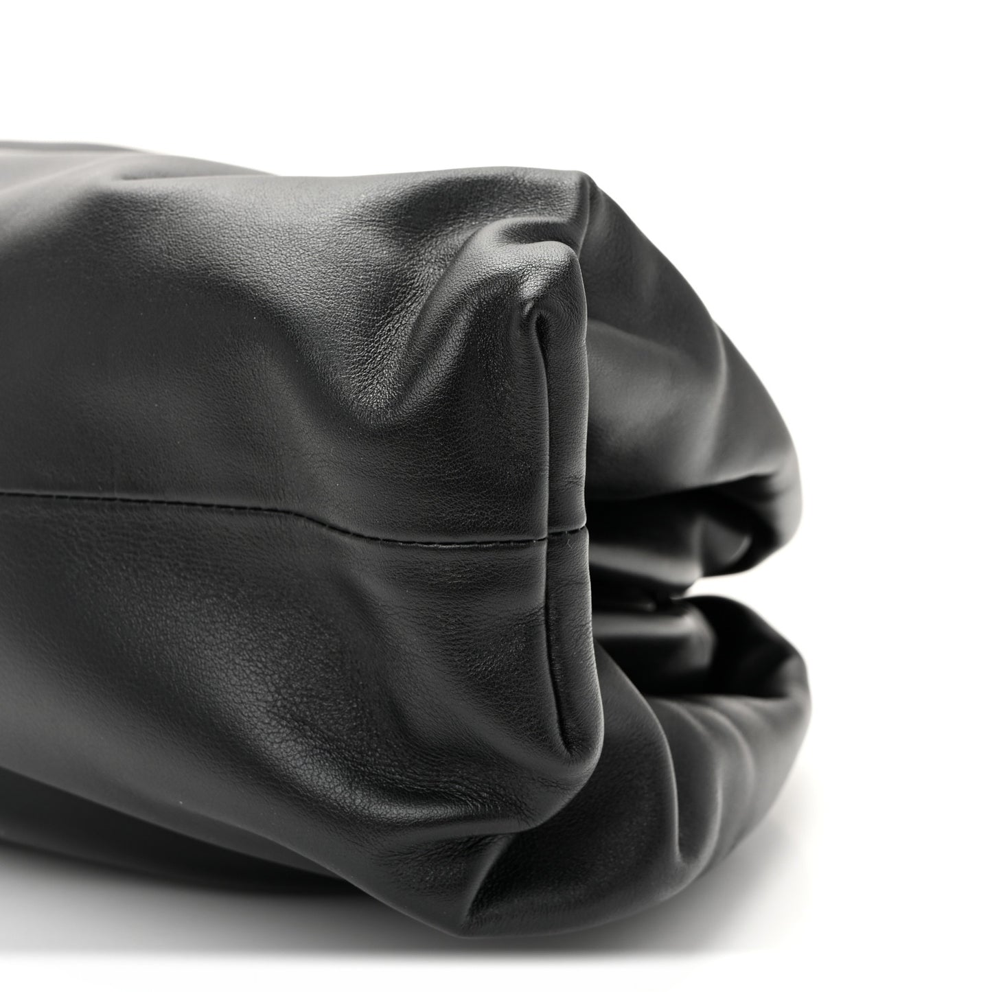Smooth Butter Calf The Pouch Oversized Clutch Black