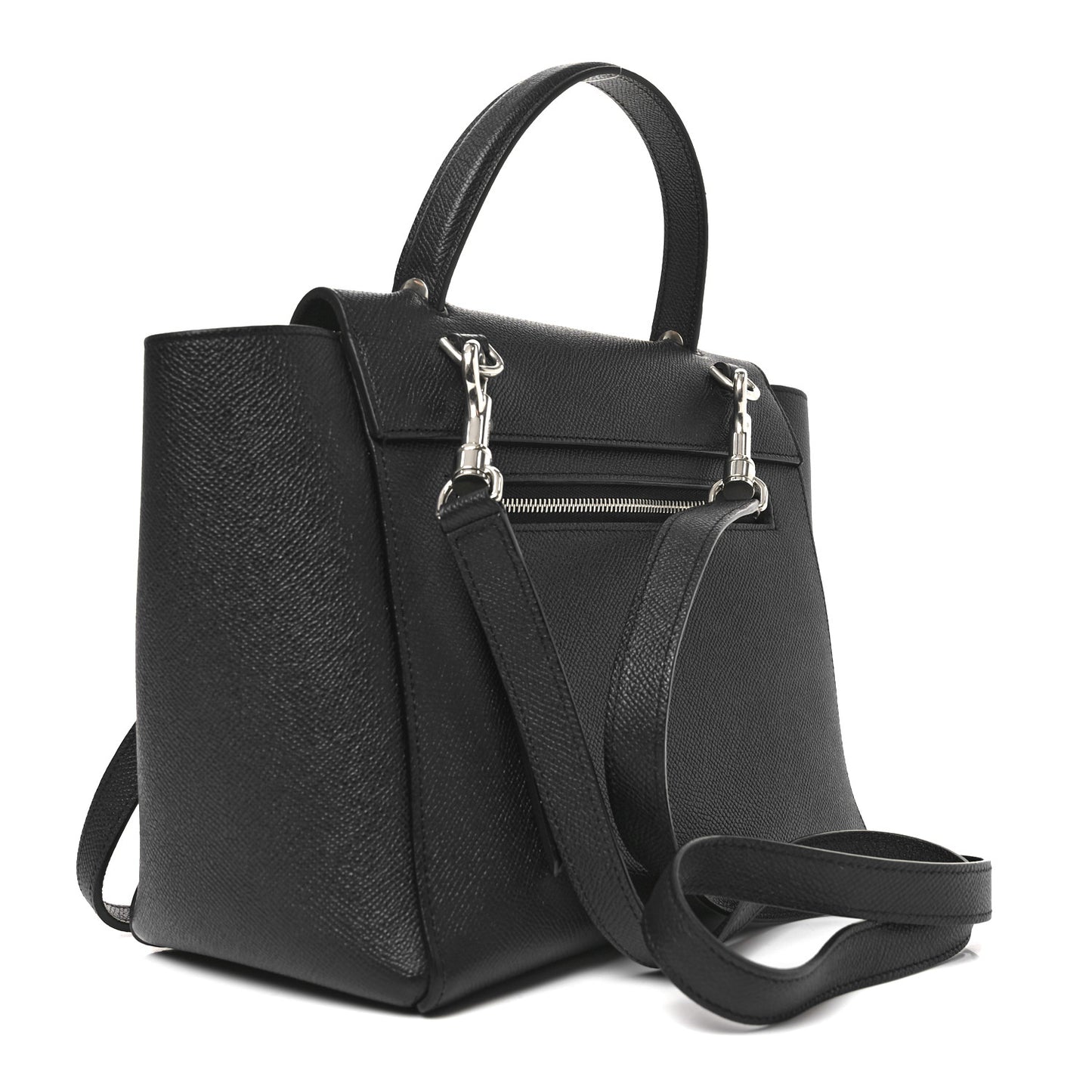 Grained Calfskin Micro Belt Bag Grey