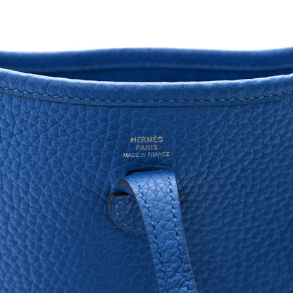 Hermes Taurillon Clemence Evelyne TPM Bleu Zellige 6 of 10