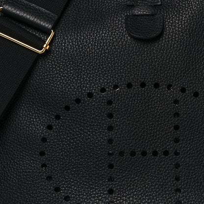 Hermes Taurillon Clemence Evelyne III GM Black 8 of 12