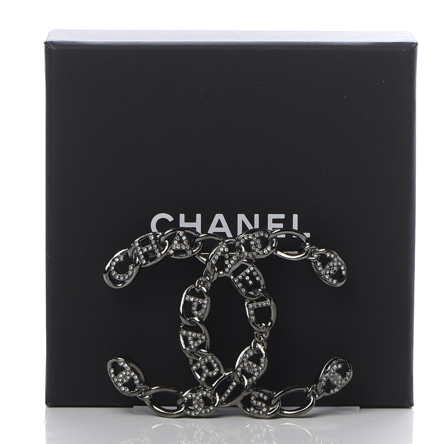 Ruthenium Crystal CC Brooch