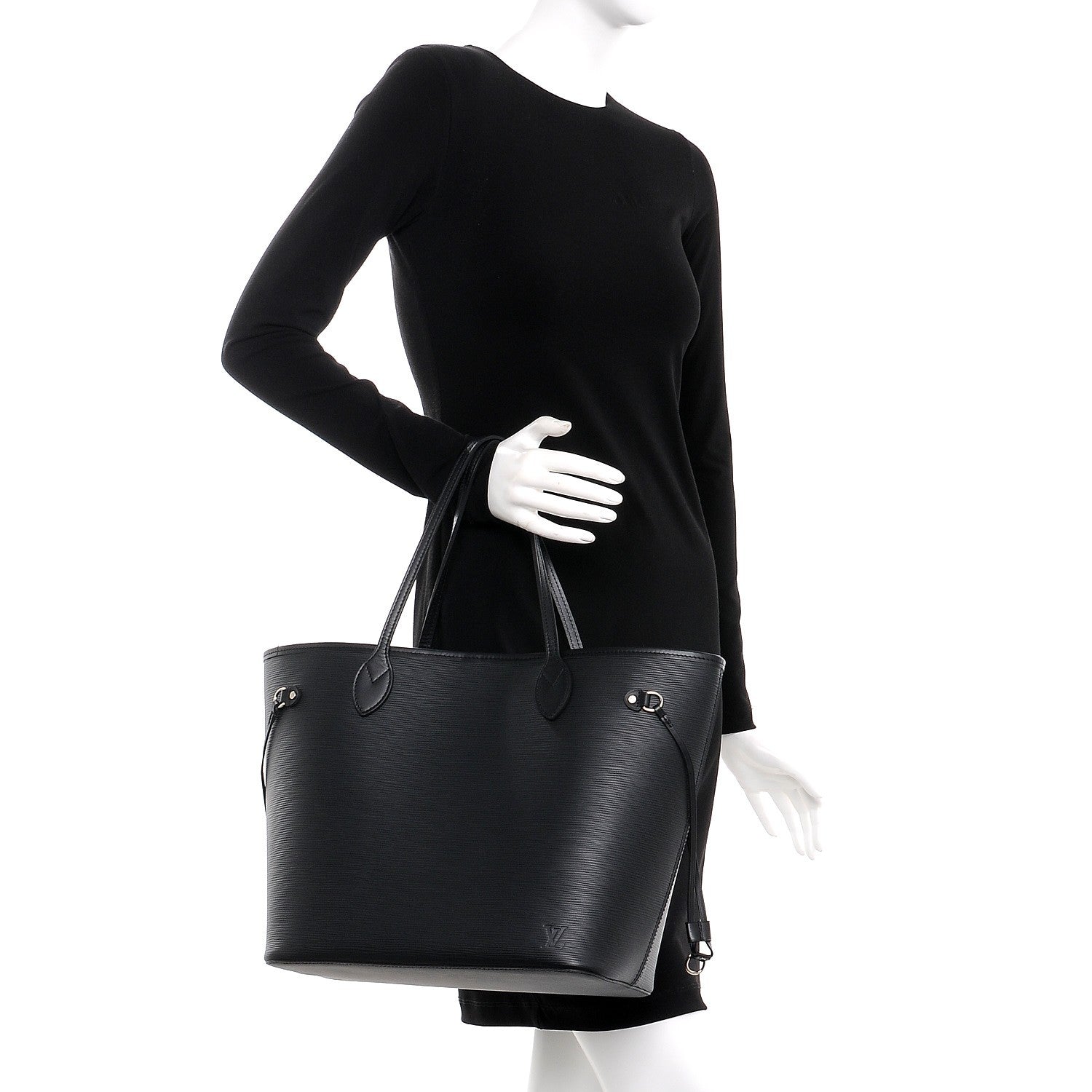 Louis Vuitton Epi Neverfull MM Black 2 of 10
